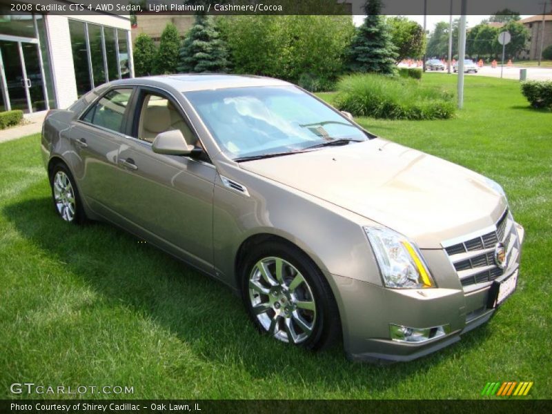 Light Platinum / Cashmere/Cocoa 2008 Cadillac CTS 4 AWD Sedan