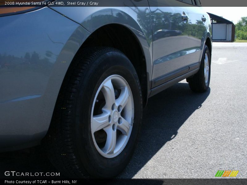 Steel Gray / Gray 2008 Hyundai Santa Fe GLS 4WD