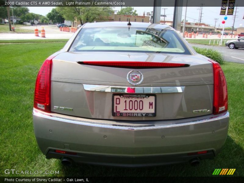 Light Platinum / Cashmere/Cocoa 2008 Cadillac CTS 4 AWD Sedan