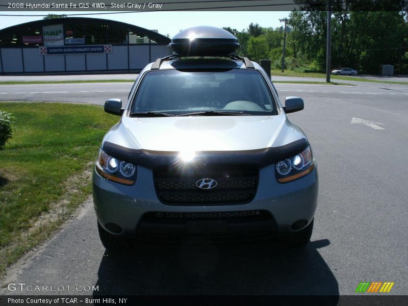 Steel Gray / Gray 2008 Hyundai Santa Fe GLS 4WD