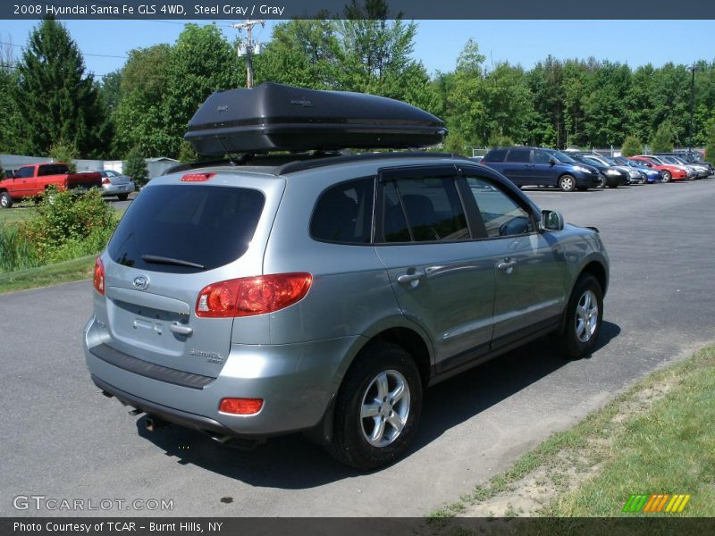Steel Gray / Gray 2008 Hyundai Santa Fe GLS 4WD