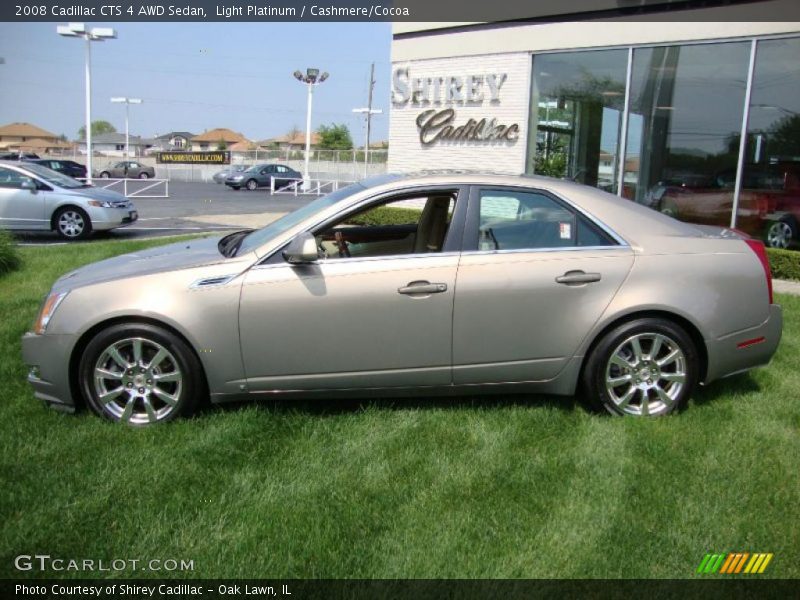 Light Platinum / Cashmere/Cocoa 2008 Cadillac CTS 4 AWD Sedan