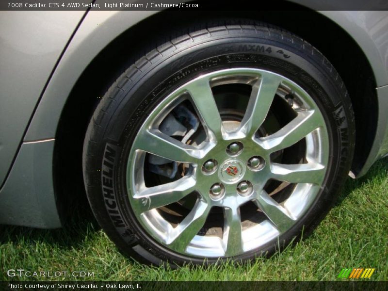 Light Platinum / Cashmere/Cocoa 2008 Cadillac CTS 4 AWD Sedan