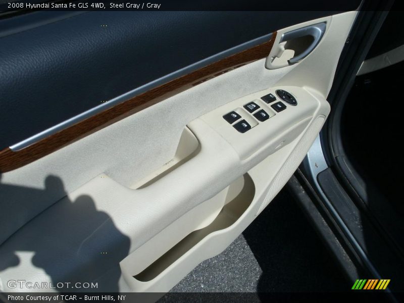 Steel Gray / Gray 2008 Hyundai Santa Fe GLS 4WD