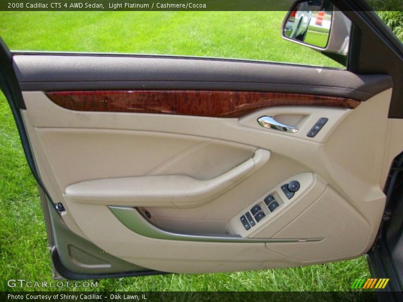 Light Platinum / Cashmere/Cocoa 2008 Cadillac CTS 4 AWD Sedan