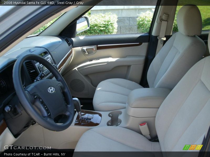 Steel Gray / Gray 2008 Hyundai Santa Fe GLS 4WD