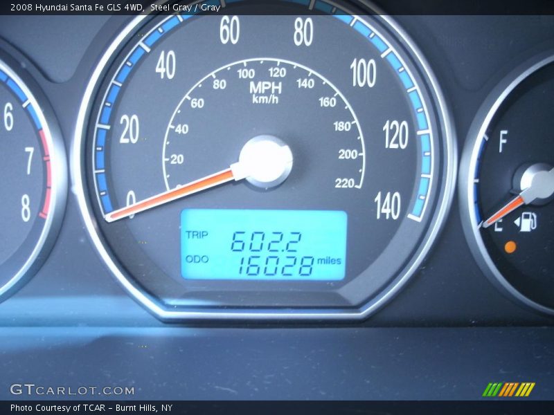 Steel Gray / Gray 2008 Hyundai Santa Fe GLS 4WD