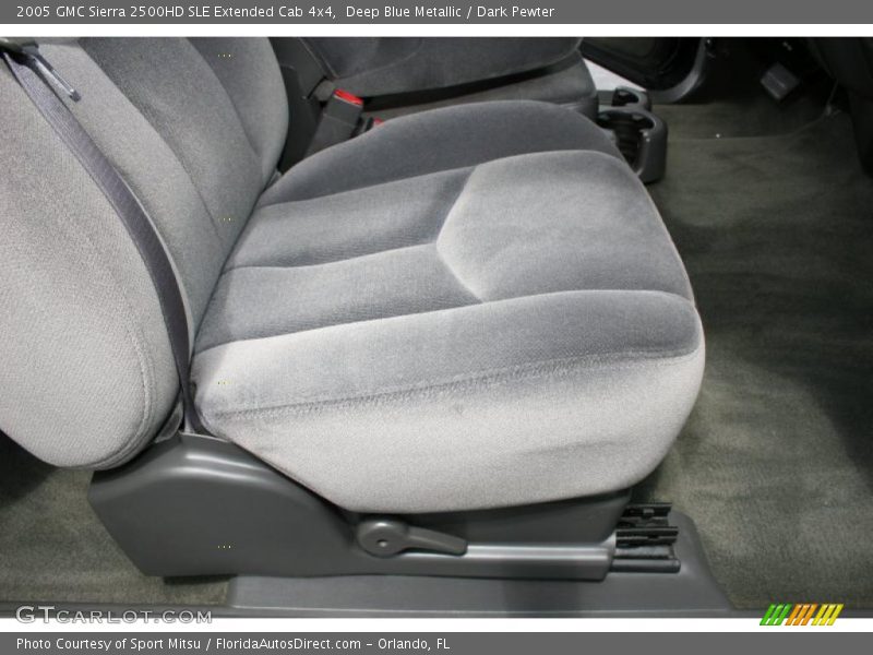 Deep Blue Metallic / Dark Pewter 2005 GMC Sierra 2500HD SLE Extended Cab 4x4