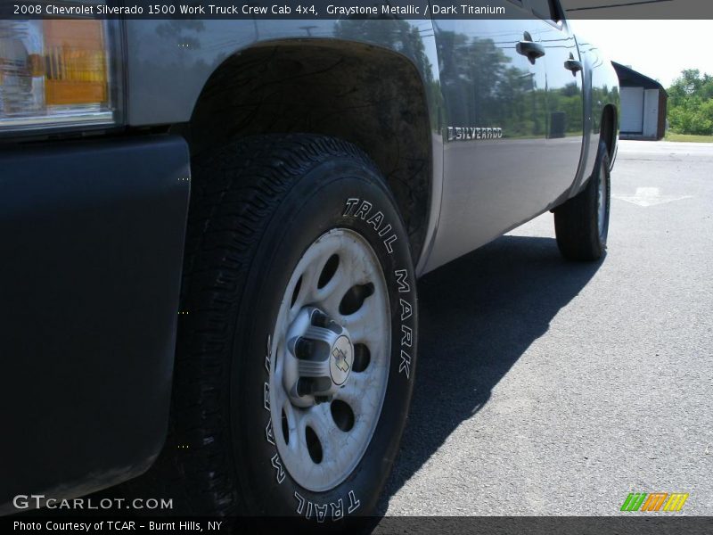 Graystone Metallic / Dark Titanium 2008 Chevrolet Silverado 1500 Work Truck Crew Cab 4x4