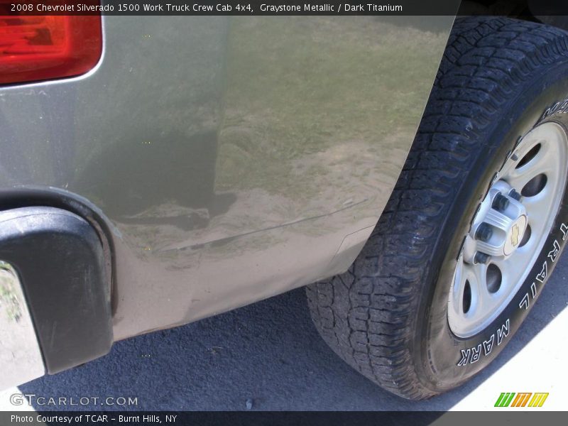 Graystone Metallic / Dark Titanium 2008 Chevrolet Silverado 1500 Work Truck Crew Cab 4x4