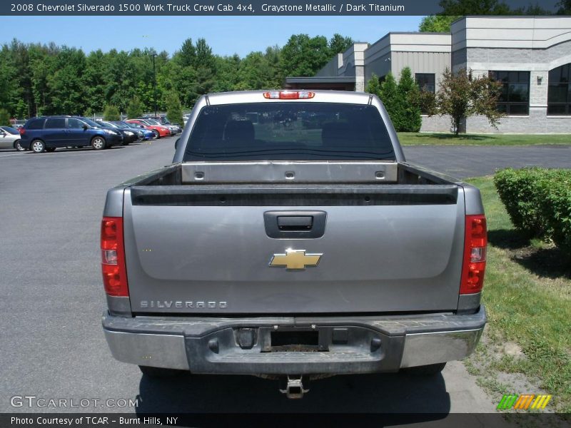 Graystone Metallic / Dark Titanium 2008 Chevrolet Silverado 1500 Work Truck Crew Cab 4x4