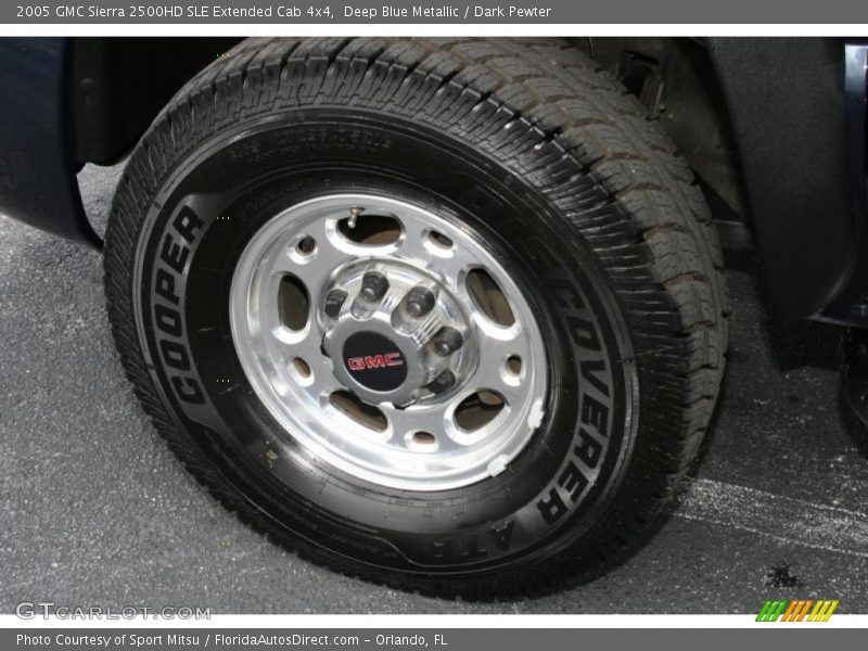 Deep Blue Metallic / Dark Pewter 2005 GMC Sierra 2500HD SLE Extended Cab 4x4