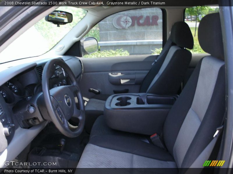 Graystone Metallic / Dark Titanium 2008 Chevrolet Silverado 1500 Work Truck Crew Cab 4x4