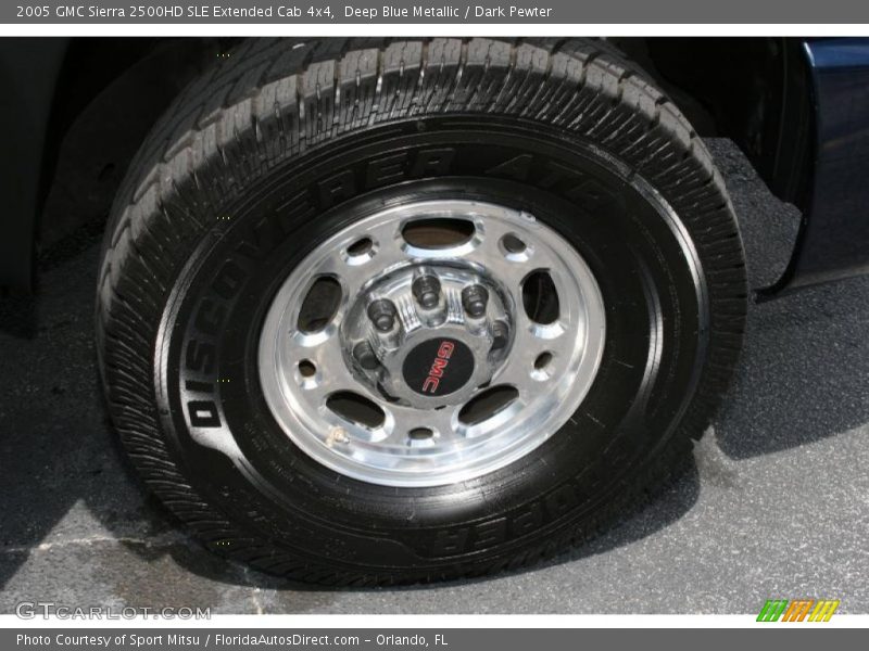 Deep Blue Metallic / Dark Pewter 2005 GMC Sierra 2500HD SLE Extended Cab 4x4