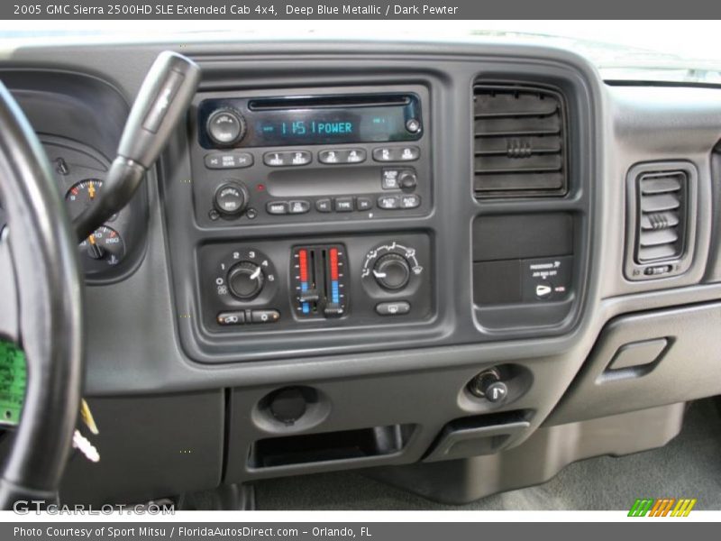 Deep Blue Metallic / Dark Pewter 2005 GMC Sierra 2500HD SLE Extended Cab 4x4