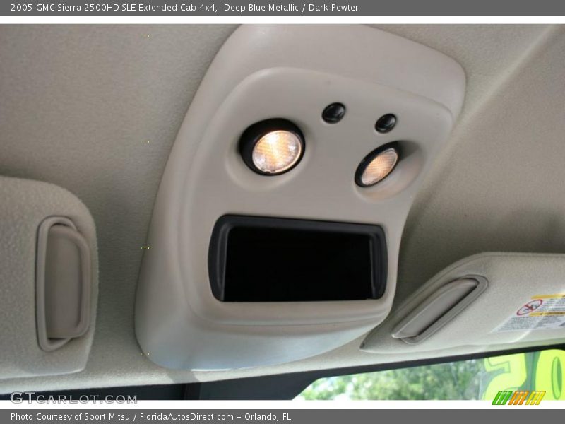 Deep Blue Metallic / Dark Pewter 2005 GMC Sierra 2500HD SLE Extended Cab 4x4