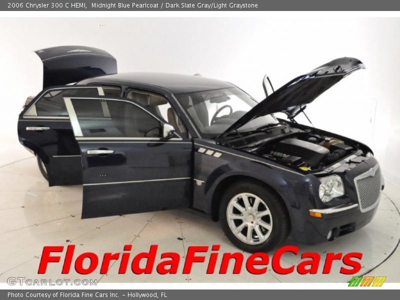 Midnight Blue Pearlcoat / Dark Slate Gray/Light Graystone 2006 Chrysler 300 C HEMI