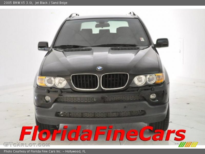 Jet Black / Sand Beige 2005 BMW X5 3.0i