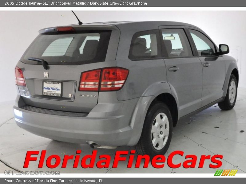 Bright Silver Metallic / Dark Slate Gray/Light Graystone 2009 Dodge Journey SE