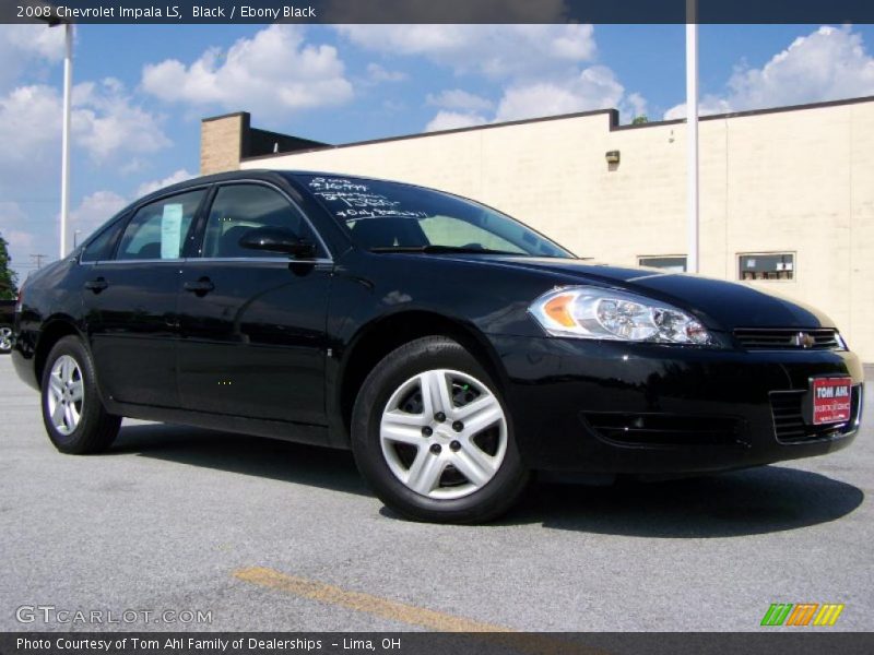 Black / Ebony Black 2008 Chevrolet Impala LS