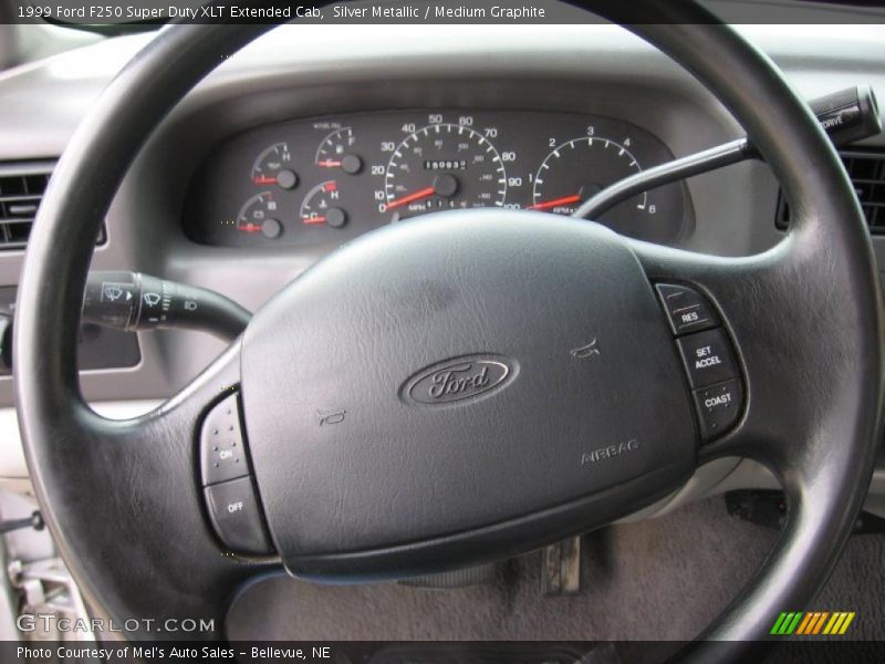 Silver Metallic / Medium Graphite 1999 Ford F250 Super Duty XLT Extended Cab