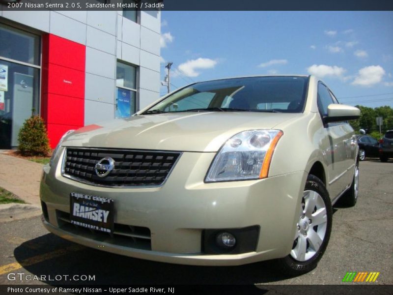 Sandstone Metallic / Saddle 2007 Nissan Sentra 2.0 S