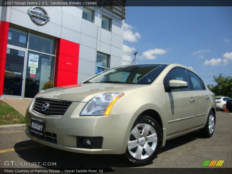 Sandstone Metallic / Saddle 2007 Nissan Sentra 2.0 S