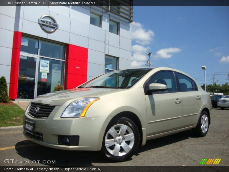 Sandstone Metallic / Saddle 2007 Nissan Sentra 2.0 S