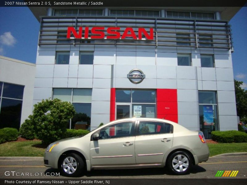 Sandstone Metallic / Saddle 2007 Nissan Sentra 2.0 S