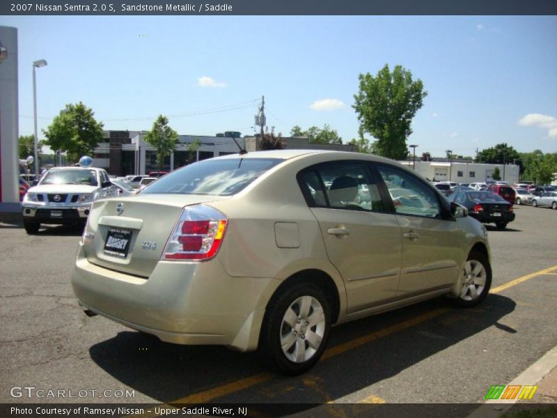 Sandstone Metallic / Saddle 2007 Nissan Sentra 2.0 S