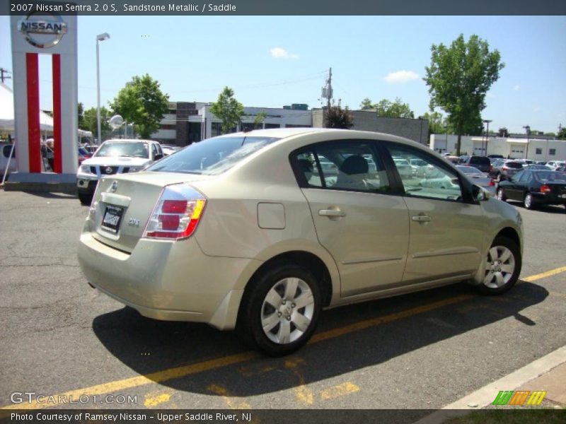 Sandstone Metallic / Saddle 2007 Nissan Sentra 2.0 S