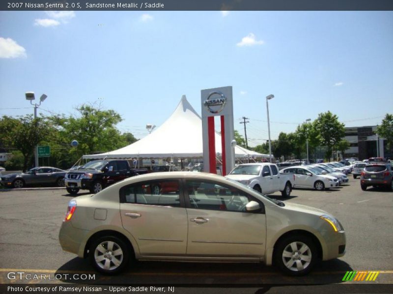 Sandstone Metallic / Saddle 2007 Nissan Sentra 2.0 S