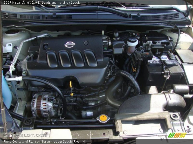 Sandstone Metallic / Saddle 2007 Nissan Sentra 2.0 S