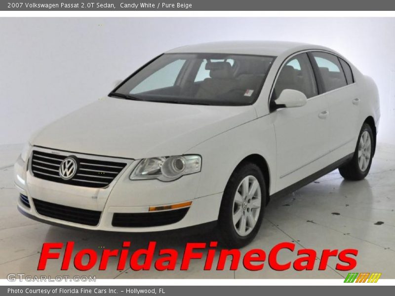 Candy White / Pure Beige 2007 Volkswagen Passat 2.0T Sedan