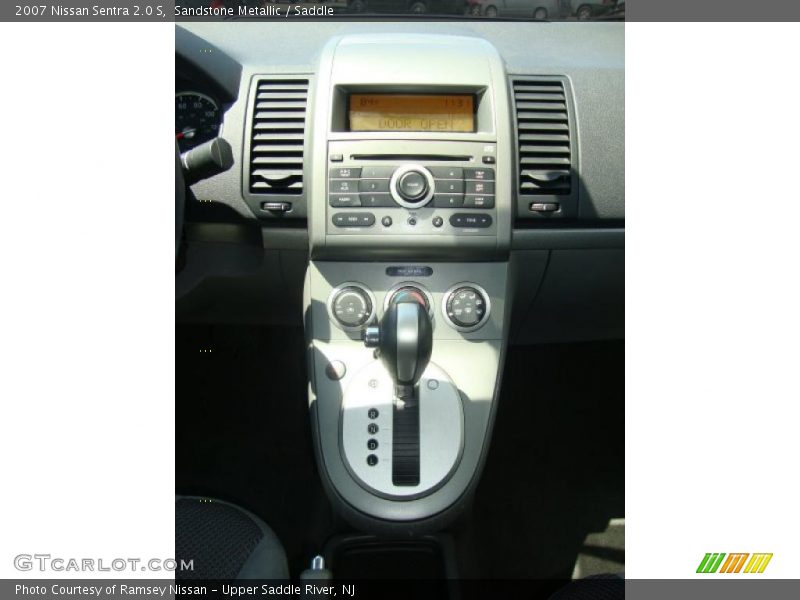 Sandstone Metallic / Saddle 2007 Nissan Sentra 2.0 S