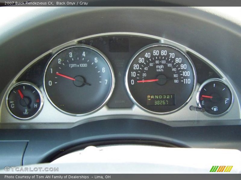 Black Onyx / Gray 2007 Buick Rendezvous CX