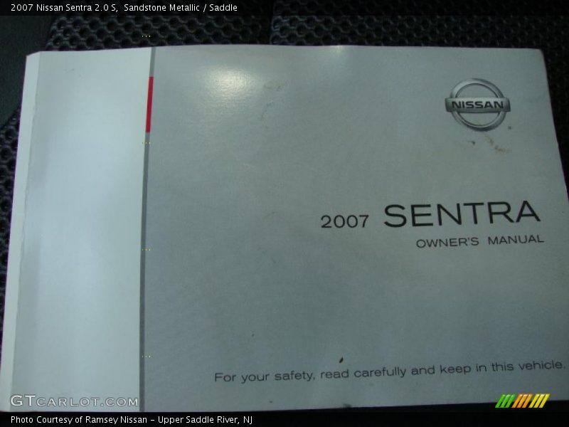Sandstone Metallic / Saddle 2007 Nissan Sentra 2.0 S