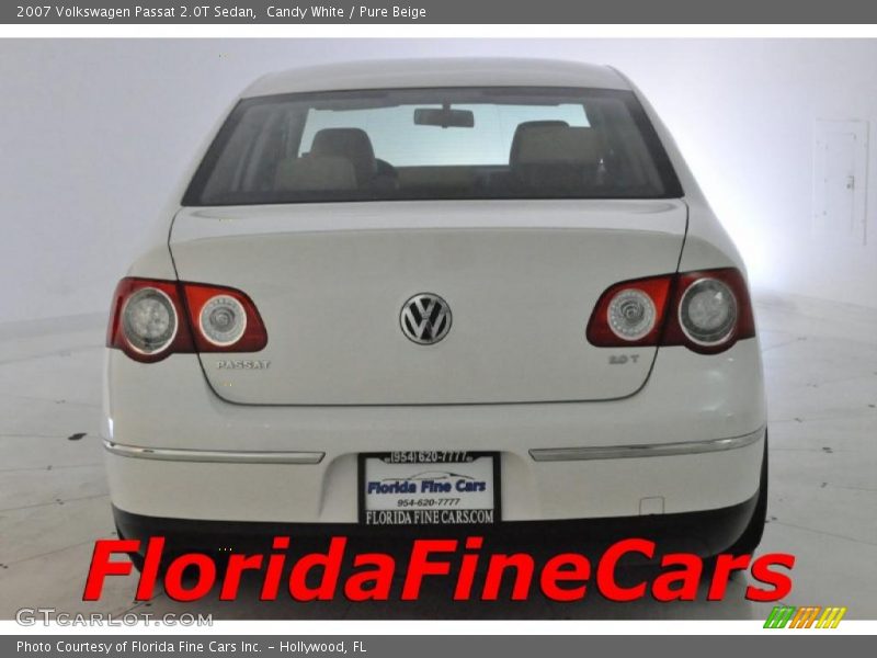 Candy White / Pure Beige 2007 Volkswagen Passat 2.0T Sedan