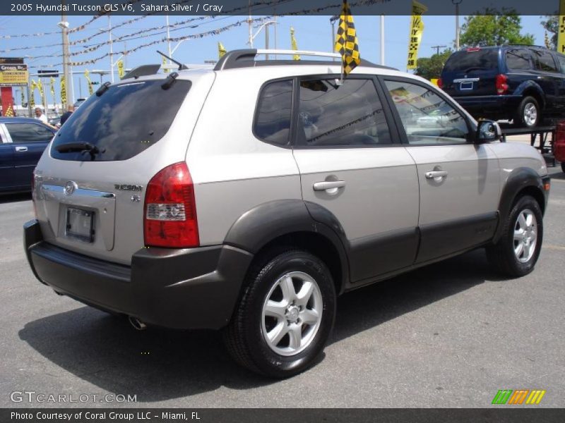 Sahara Silver / Gray 2005 Hyundai Tucson GLS V6