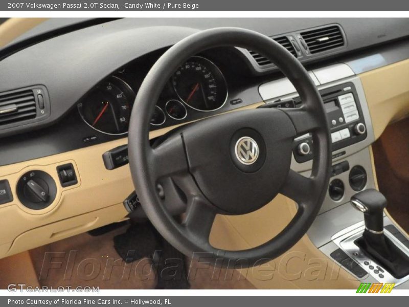 Candy White / Pure Beige 2007 Volkswagen Passat 2.0T Sedan