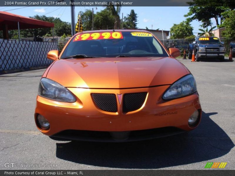 Fusion Orange Metallic / Dark Pewter 2004 Pontiac Grand Prix GTP Sedan