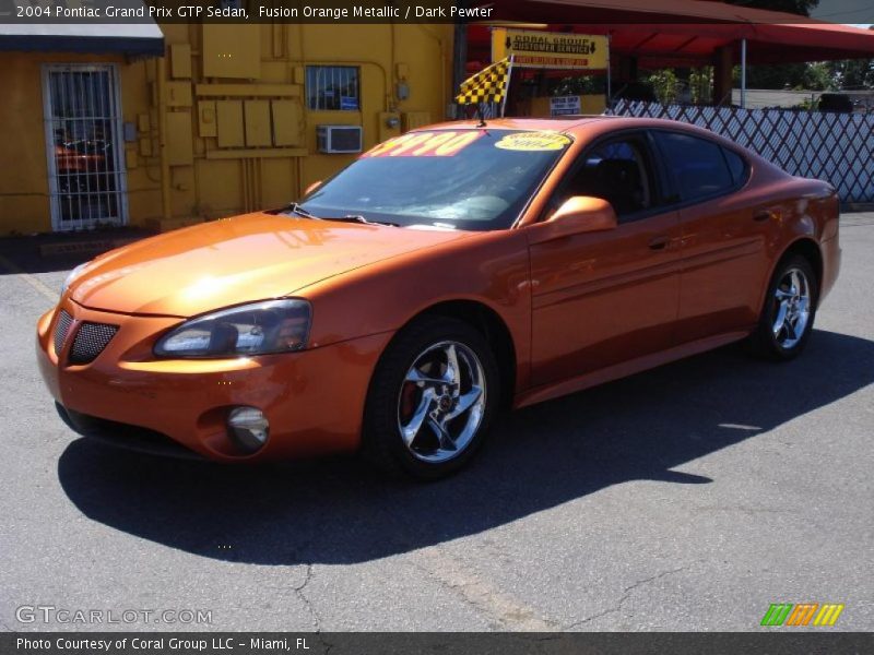 Fusion Orange Metallic / Dark Pewter 2004 Pontiac Grand Prix GTP Sedan