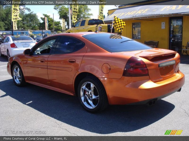 Fusion Orange Metallic / Dark Pewter 2004 Pontiac Grand Prix GTP Sedan