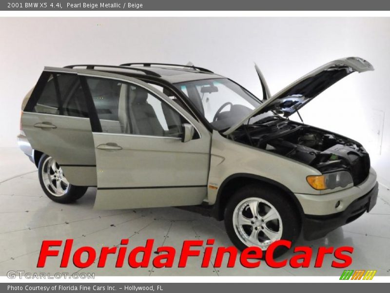 Pearl Beige Metallic / Beige 2001 BMW X5 4.4i