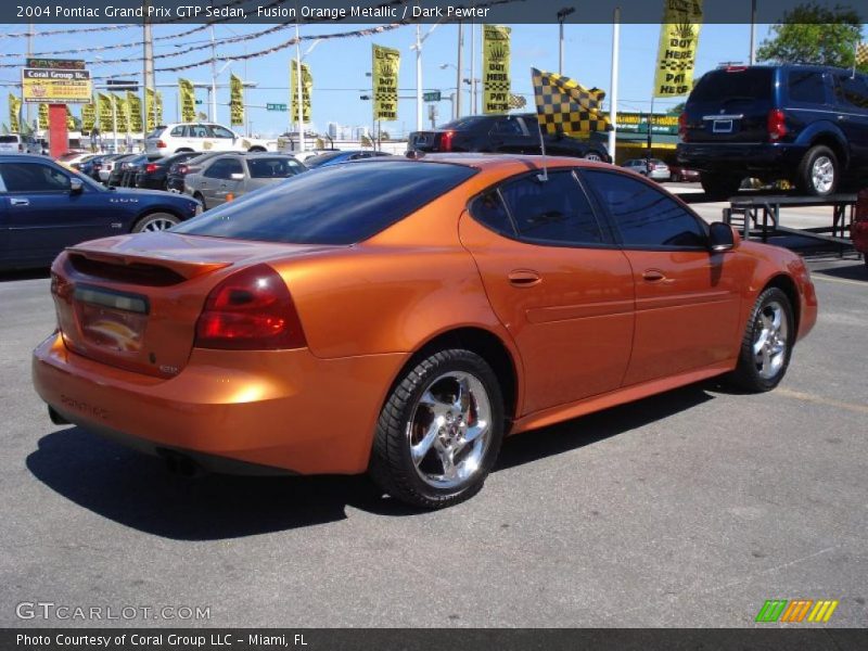 Fusion Orange Metallic / Dark Pewter 2004 Pontiac Grand Prix GTP Sedan