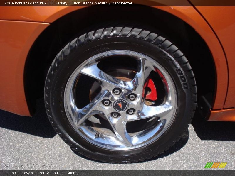 Fusion Orange Metallic / Dark Pewter 2004 Pontiac Grand Prix GTP Sedan