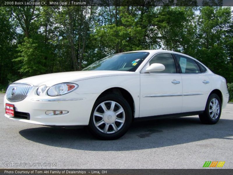 White Opal / Titanium 2008 Buick LaCrosse CX