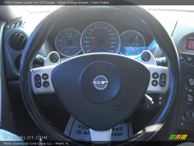 Fusion Orange Metallic / Dark Pewter 2004 Pontiac Grand Prix GTP Sedan