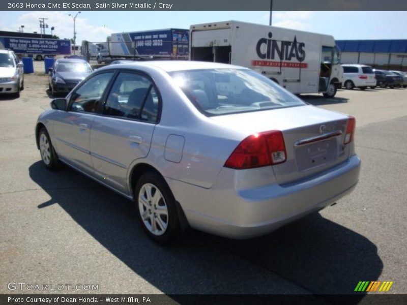 Satin Silver Metallic / Gray 2003 Honda Civic EX Sedan
