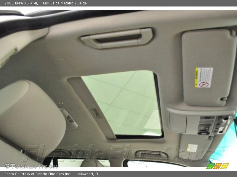 Pearl Beige Metallic / Beige 2001 BMW X5 4.4i